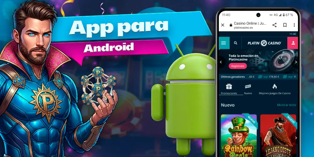 Aplicación de juegos para Android.