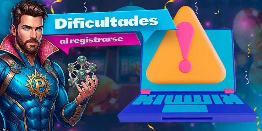 Dificultades frecuentes durante el registro.