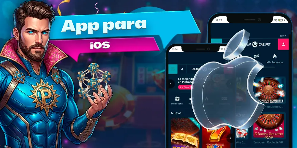Aplicación de casino para iOS.