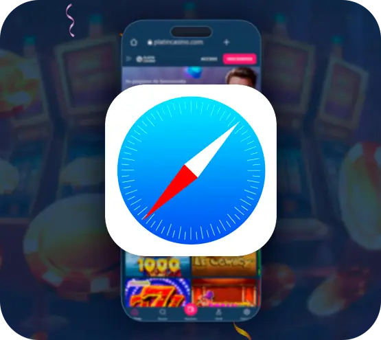 Acceder al casino a través de Safari.