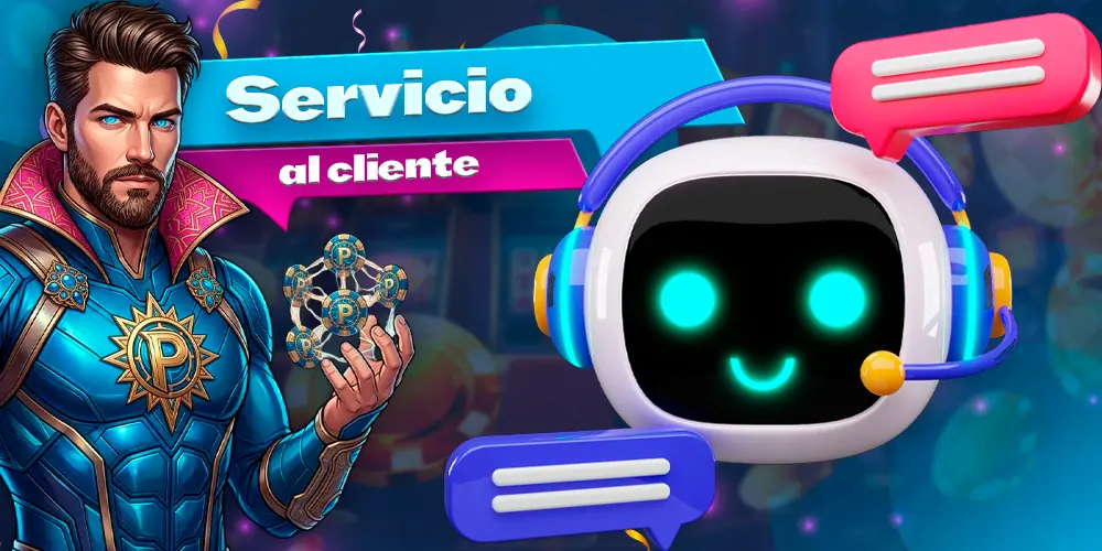 Atención rápida a los usuarios del casino.